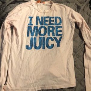 Small juicy couture long sleeve shirt